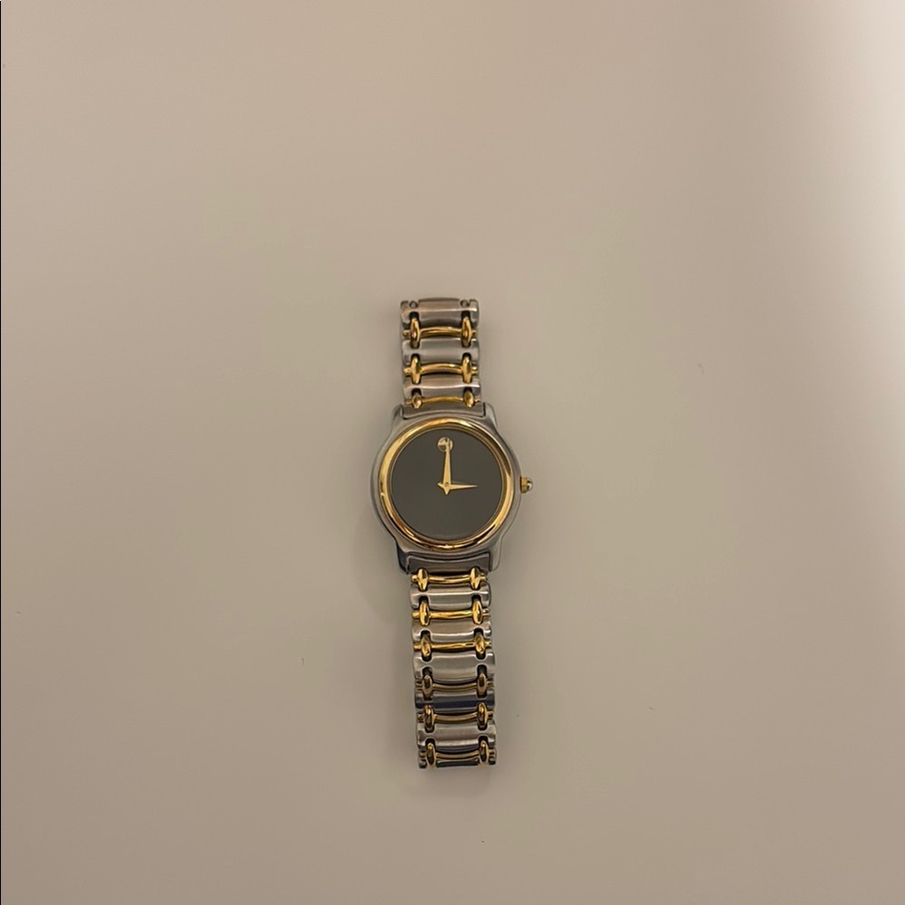 Movado Gold and Black Watch